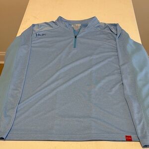 Huk Sky Blue Quarter Zip Shirt